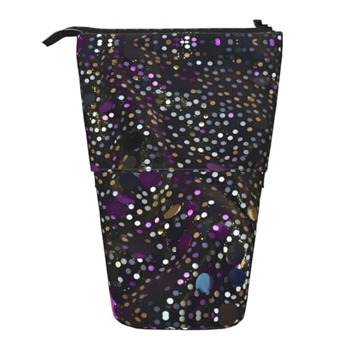 Vuoongt Stand Upglitter Pailletten Punktdruck Federmäppchen Teleskop-Schreibwaren Aufbewahrungstasche für Bürobedarf Make-up Aufbewahrung Vuoongt Stand Upglitter Pailletten Punktdruck Federmäppchen Teleskop-Schreibwaren Aufbewahrungstasche für Bürobedarf Make-up Aufbewahrung von Vuoongt