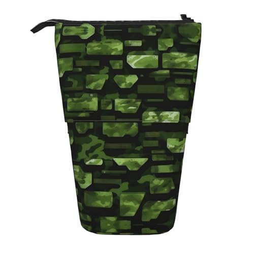 Vuoongt Stand Upgreen Militärisches Federmäppchen, Teleskop-Aufbewahrungstasche für Bürobedarf, Make-up, Aufbewahrung Vuoongt Stand Upgreen Militärisches Federmäppchen, Teleskop-Aufbewahrungstasche für Bürobedarf, Make-up, Aufbewahrung von Vuoongt