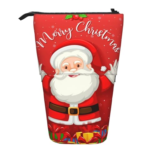 Vuoongt Stand Upmerry Federmäppchen mit Weihnachtsmotiv, Teleskop-Schreibwaren, Aufbewahrungstasche für Zubehör, Büro, Make-up, Aufbewahrung Vuoongt Stand Upmerry Federmäppchen mit Weihnachtsmotiv, Teleskop-Schreibwaren, Aufbewahrungstasche für Zubehör, Büro, Make-up, Aufbewahrung von Vuoongt