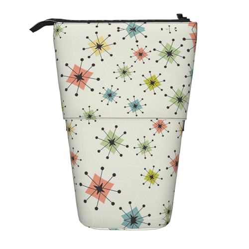 Vuoongt Stand Upmodern bedrucktes Federmäppchen, Teleskop-Schreibwaren-Aufbewahrungstasche für Zubehör, Büro, Make-up von Vuoongt