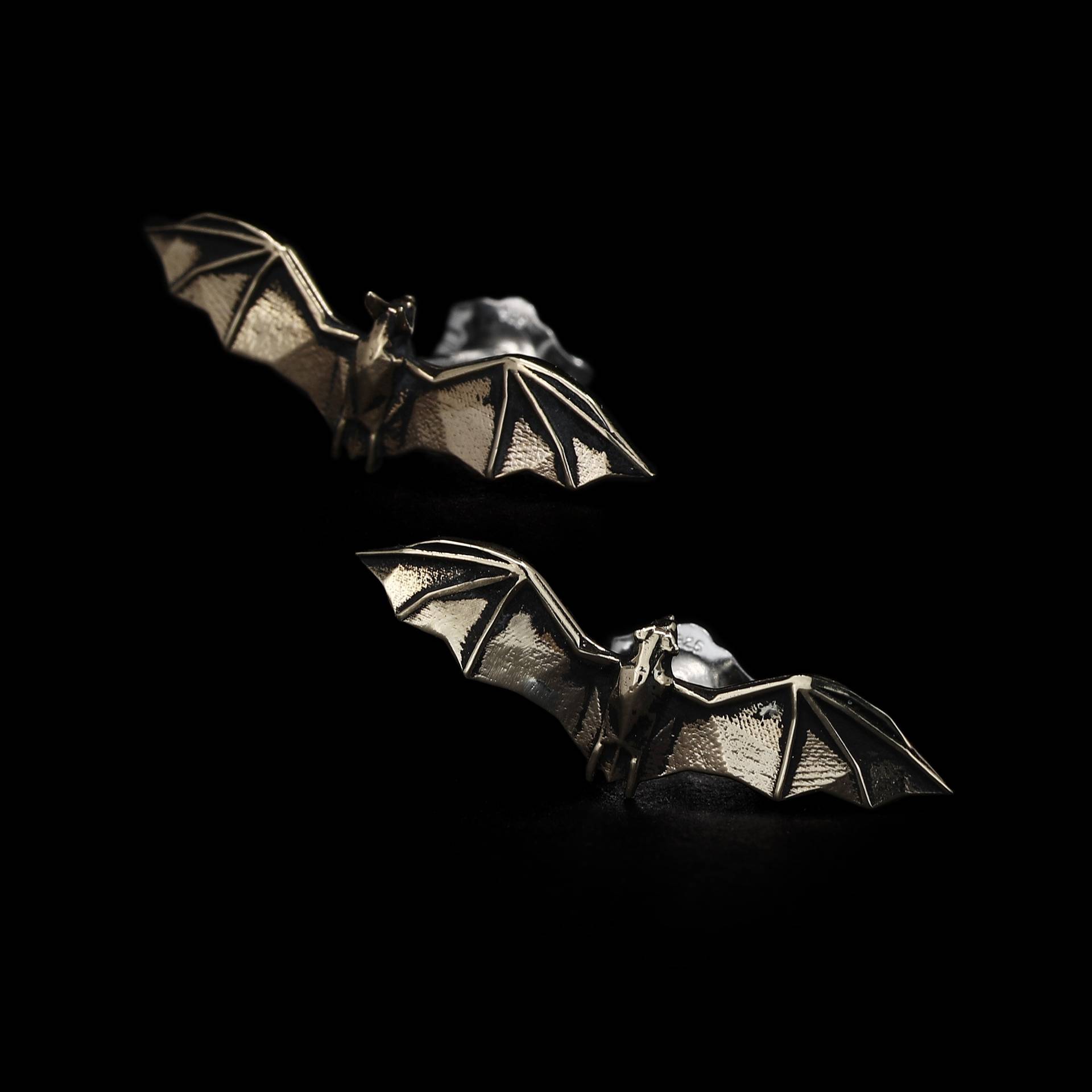 Fledermaus Ohrringe - Sterling Silber Push Back Ohrstecker - Halloween Ohrringe - Geschenk Für Sie - Vvilk von VvILK