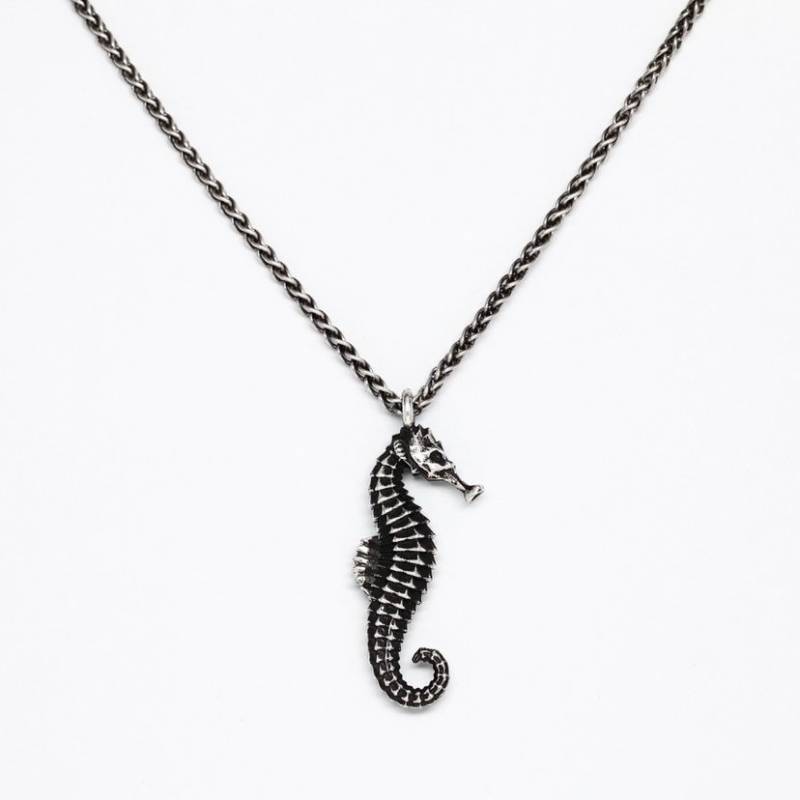 Seepferdchen Anhänger - Seepferdchen Halskette - Sterling Silber - Vvilk von VvILK