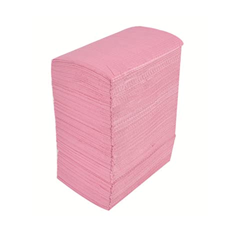 Nail Art Tattoo Papierhandtücher Tischset, 125 Stück Tattoo-Reinigungspad, Gute Absorption, Dickes Tuch, Tattoo-Tischdecke für Tätowierer (Rosa) von Vvikizy