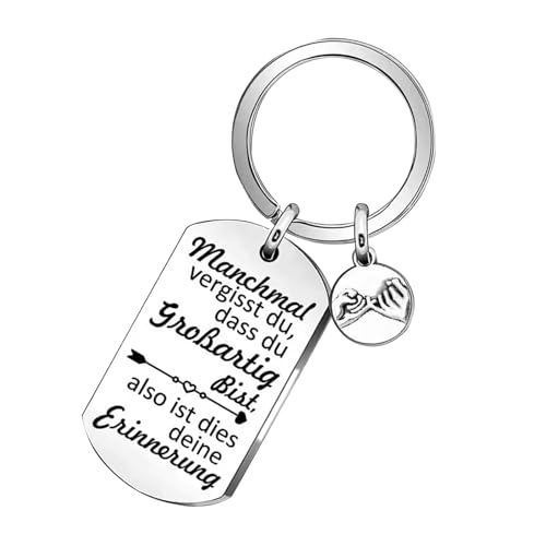 Vxcbad SchlüsselanhäNger Schreiben Manchmal Vergisst Du Dass Du Fantastisch Bist Inspirierender Edelstahl Motivierender Spruch Geschenke für Frauen von Vxcbad