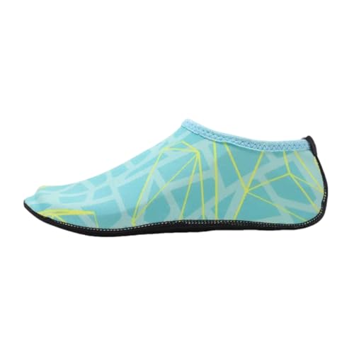 Vyloky Elasthan Sharkskin Sohle Badeschuhe Strandschuhe Schnorchelsocken - 80g Leicht & Faltbar, rutschfest für Strand, Surfen (Damen Herren) (Grün) von Vyloky