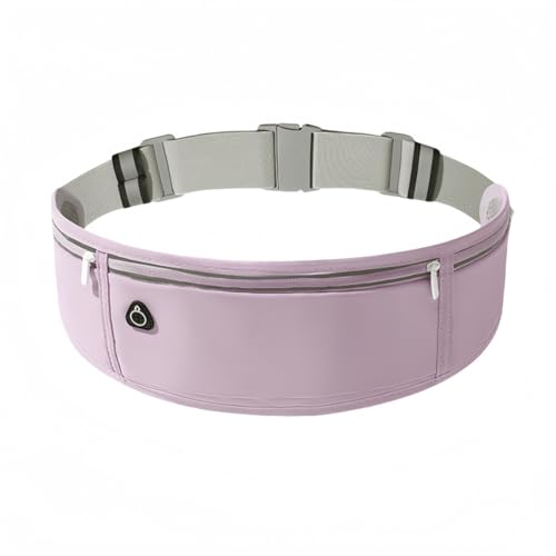 Vyloky Sportgürtel Damen | Leichter Hüftbeutel mit 3 Taschen | Handyhalter 7.2 Zoll | Atmungsaktiv & Elastisch | 5 Farben (Lila) von Vyloky