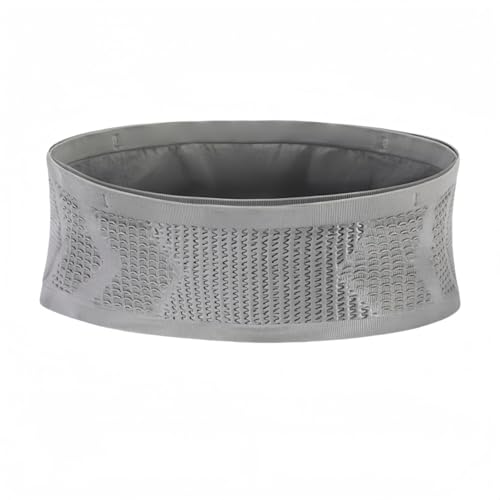 Vyloky Unsichtbare Sport Bauchtasche für Handy | Atmungsaktiver Laufgürtel mit Multifunktionstaschen für Fitness, Joggen, Wandern (Damen & Herren, Größe M/L) (Grau,L) von Vyloky