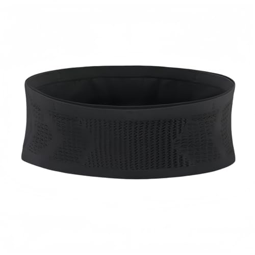 Vyloky Unsichtbare Sport Bauchtasche für Handy | Atmungsaktiver Laufgürtel mit Multifunktionstaschen für Fitness, Joggen, Wandern (Damen & Herren, Größe M/L) (Schwarz,L) von Vyloky