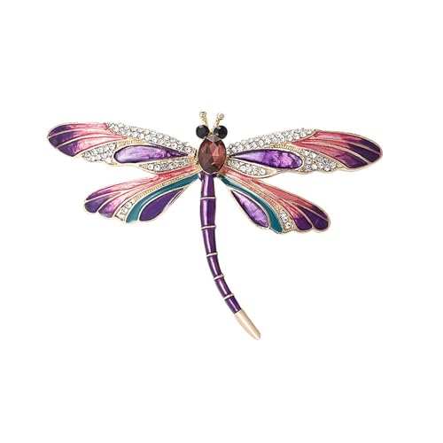 Elegante Libellen-Brosche mit Strasssteinen, Tier-Revers, Schmuck, modisches Accessoire für Damenbekleidung und Taschen, Libellen-Schmuck, Sammlerstück, Einheitsgröße, Wie beschrieben von Vynetra