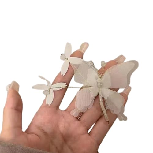 Haarspange mit Schmetterlingen und Schmetterlingen, stilvolle Kopfbedeckung, Haarschmuck für Haarstyling von Vynetra