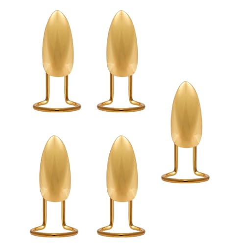 Mechanisches Fingerzubehör für Punk- und Gothic-Enthusiasten, tragbare Nägel, Ringe, stilvolle Maniküre, einzigartiger Modeschmuck, 5-teiliges Set von Vynetra