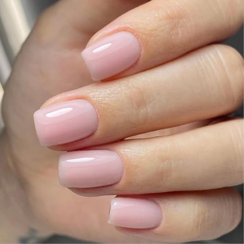 Nägel zum Aufdrücken, Mandelkleber auf französischen künstlichen Designs, künstliche Geschenke für Frauen und Mädchen, Acrylkleber auf Nägeln für Frauen, transparent, 24 Stück von Vynetra