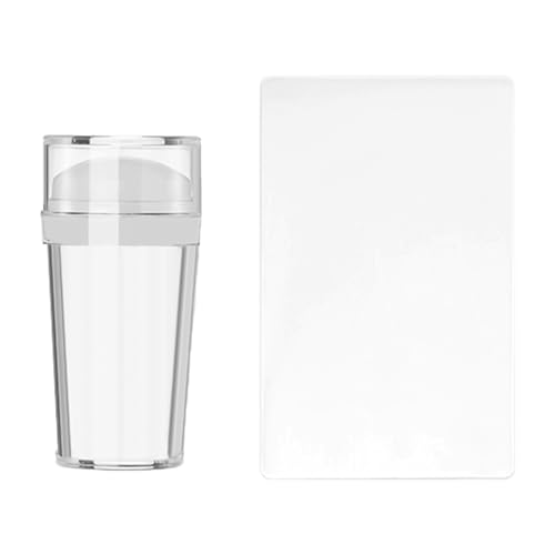 Nagelkunst-Stempel, transparent, Silikon, Stempel, Gelee mit Schaber für Dekorationen, transparent, sichtbarer Körper, kein Verschieben Nagelkunst-Stempel, transparent, Silikon, Stempel, Gelee mit Schaber für Dekorationen, transparent, sichtbarer Körper, kein Verschieben von Vynetra