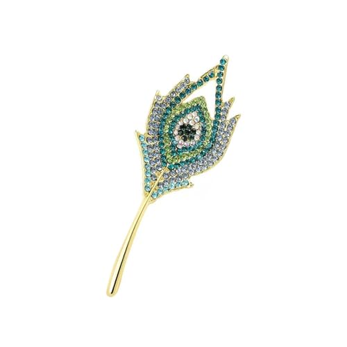 Unique Metal Peacocks Pin Mit Modischer Design Legierung Formelles Abendzubehör Für Partys Und Büroverwendung Eleganter Federschmuck Geeignet von Vynetra