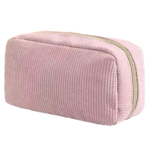 Vynetra Cord-Federmäppchen, große Kapazität, große Stiftebeutel, Organizer, Reise-Kosmetik-Aufbewahrungstasche, Federmäppchen für Jugendliche, D von Vynetra