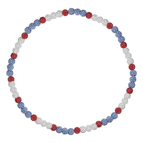 Vynetra Elegante Baseball-Halskette, Strass, Disco-Perlen, Schlüsselbeinkette, modische Halskette für Fitness-Liebhaber Vynetra Elegante Baseball-Halskette, Strass, Disco-Perlen, Schlüsselbeinkette, modische Halskette für Fitness-Liebhaber von Vynetra