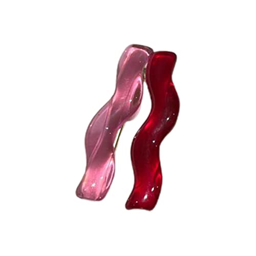 Vynetra Haarspangen aus Kunstharz, Acetat, für Damen, Haarspangen, süße tägliche Mädchen, Kopfbedeckung, Mode-Accessoires, 2 Stück von Vynetra