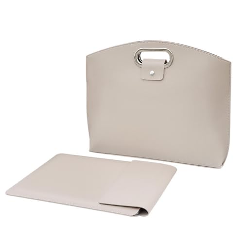Vynetra Laptoptasche, 33,8 cm / 14 Zoll (33,3 - 35,6 cm) Laptoptasche, Handtasche, Handtasche, multifunktionale Aktentaschen, Mandelbutter von Vynetra