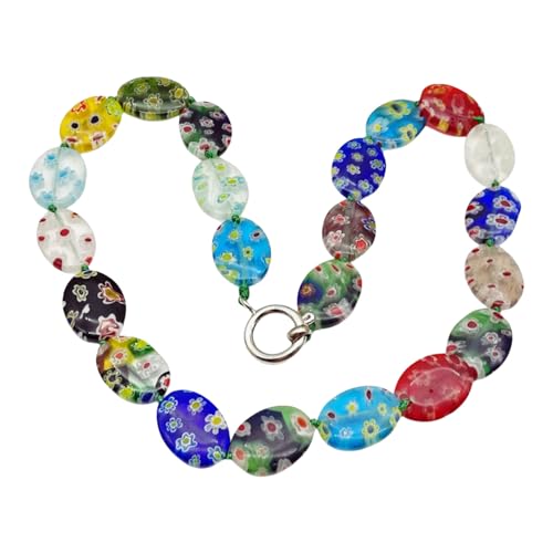 Vynetra Leichte, verstellbare Perlen-Halskette, auffälliges Perlen-Halskette, zartes Accessoire für Mode-Enthusiasten, Glasperlen, Einheitsgröße, Wie beschrieben, Wie beschrieben von Vynetra