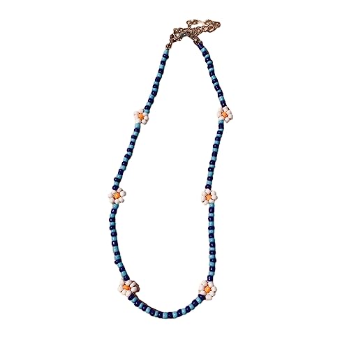 Vynetra Perlen-Choker-Halsketten für Damen, Teenager, Mädchen, süße Blumen-Halsketten, Strandschmuck, einfaches Choker-Zubehör Vynetra Perlen-Choker-Halsketten für Damen, Teenager, Mädchen, süße Blumen-Halsketten, Strandschmuck, einfaches Choker-Zubehör von Vynetra