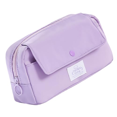 Vynetra Praktische, geräumige Bleistift-Aufbewahrungstasche mit Reißverschluss für Schule und Büro, robuste Materialien, Wohnaccessoire, a von Vynetra