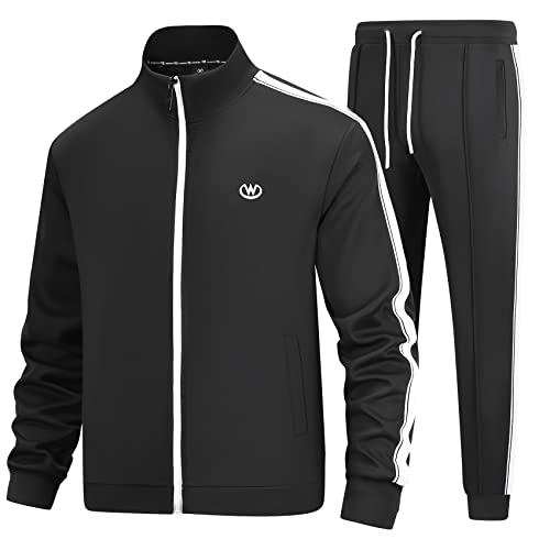 W JIANWANG Herren Jogginganzug Trainingsanzug Sportanzug Fußball Sporthose für Gym Tracksuit Atmungsaktiv Hausanzug JW-3600-XXL von W JIANWANG