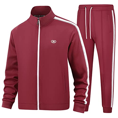 W JIANWANG Herren Jogginganzug Trainingsanzug Sportanzug Fußball Sporthose für Gym Tracksuit Atmungsaktiv Hausanzug JW-3603-M von W JIANWANG