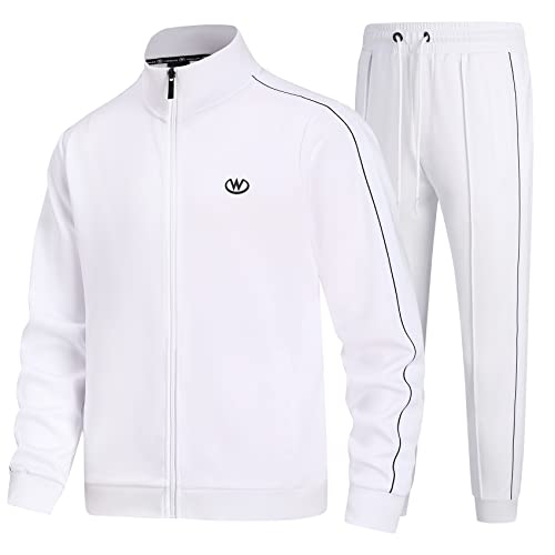 W JIANWANG Herren Jogginganzug Trainingsanzug Sportanzug Fußball Sporthose für Gym Tracksuit Atmungsaktiv Hausanzug JW-3611-L von W JIANWANG