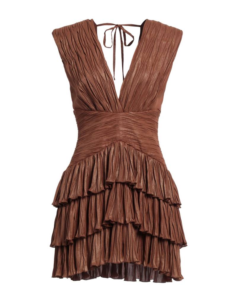 W LES FEMMES by BABYLON Mini-kleid Damen Braun von W LES FEMMES by BABYLON