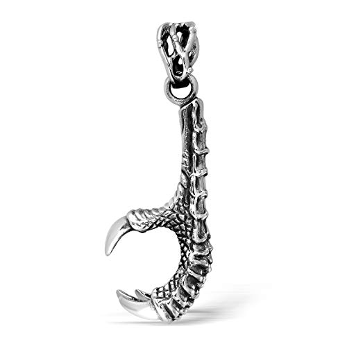 925 Sterling Silber Totenkopf Hühnerfuß Knochen Anhänger - Gotischer Schmuck für Halskette 925 Sterling Silber Totenkopf Hühnerfuß Knochen Anhänger - Gotischer Schmuck für Halskette von W | S WITHLOVE SILVER