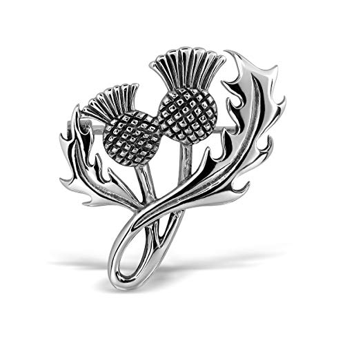 WithLoveSilver 925 Sterling Silber Brosche – Schottisches Distel-Luckenbooth-Design, Symbol für Liebe und Treue WithLoveSilver 925 Sterling Silber Brosche – Schottisches Distel-Luckenbooth-Design, Symbol für Liebe und Treue von W | S WITHLOVE SILVER