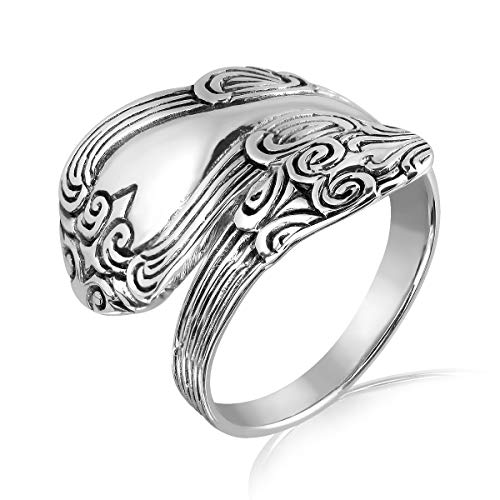 WithLoveSilver 925 Sterling Silber Löffelstiel Wickelring verstellbar - Vintage Besteck Design WithLoveSilver 925 Sterling Silber Löffelstiel Wickelring verstellbar - Vintage Besteck Design von W | S WITHLOVE SILVER