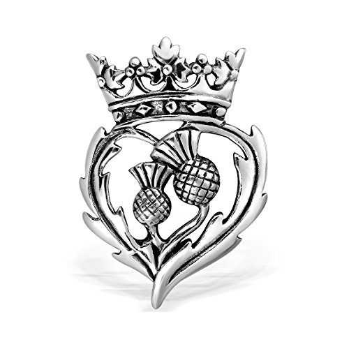 WithLoveSilver 925 Sterling Silber Schottischer Stil Distel Herz Luckenbooth Brosche Pin WithLoveSilver 925 Sterling Silber Schottischer Stil Distel Herz Luckenbooth Brosche Pin von W | S WITHLOVE SILVER