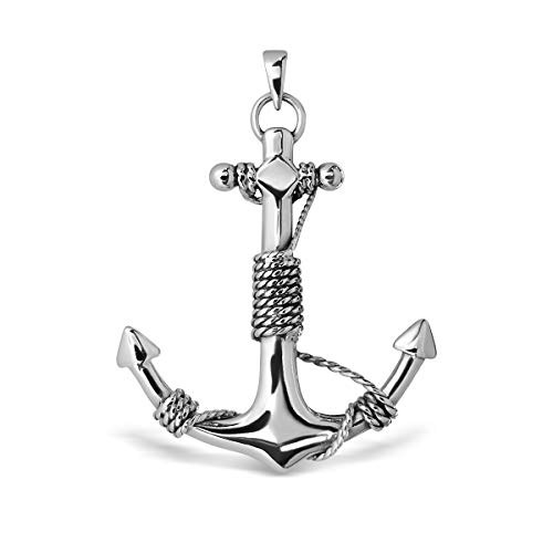WithLoveSilver Charm-Anhänger aus 925er-Sterlingsilber, 40 mm, Anker-Anhänger von WithLoveSilver, Sterling-Silber WithLoveSilver Charm-Anhänger aus 925er-Sterlingsilber, 40 mm, Anker-Anhänger von WithLoveSilver, Sterling-Silber von W | S WITHLOVE SILVER