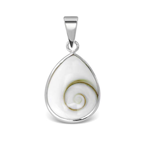 WithLoveSilver Spiralanhänger "Auge von Shiva", 925er-Sterlingsilber, Tropfenform, Sterling-Silber, Kein Edelstein WithLoveSilver Spiralanhänger "Auge von Shiva", 925er-Sterlingsilber, Tropfenform, Sterling-Silber, Kein Edelstein von W | S WITHLOVE SILVER