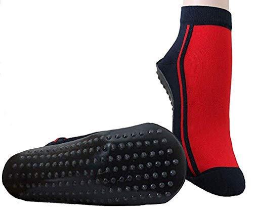 W-Strümpfe Damen Herren Strand- und Wattwandersocken Rot/Marine 35-38 von W-Strümpfe