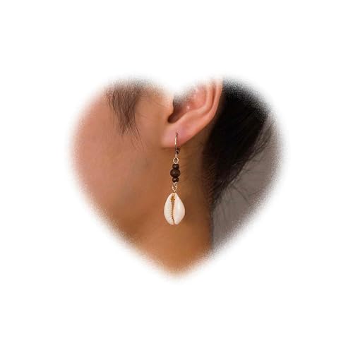 W WEILIRIAN Bohemian Muschel Ohrringe Muschel Ring Ohrringe Anhänger Perlen AnhängerSchmuck Geschenke für Damen und Mädche von W WEILIRIAN