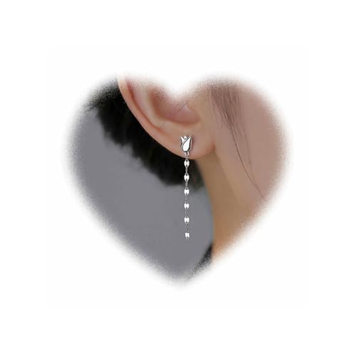 W WEILIRIAN Bohemian Style Spitze Kette Anhänger Ohrringe für Mädchen Quaste Anhänger KetteOhrringe Silber Quaste KetteOhrringe Schmuck Damen Geschenk von W WEILIRIAN