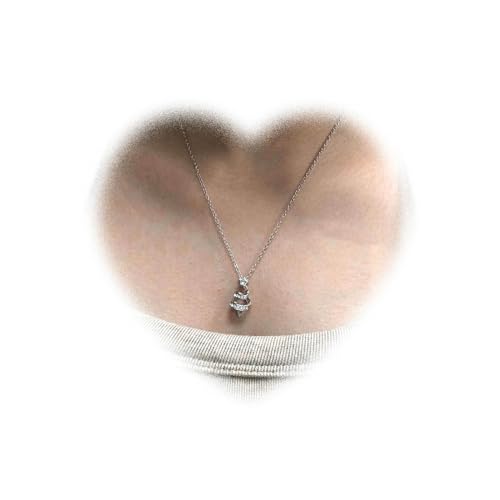 W WEILIRIAN Boho Kristall Weihnachtsbaum Halskette Weihnachtsbaum Anhänger Halskette Silber Stern Halskette Schmuck für Frauen und Mädchen Weihnachtsgeschenke (Silber) von W WEILIRIAN