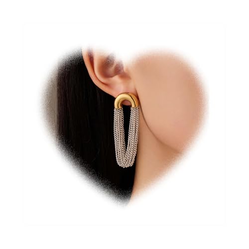 W WEILIRIAN Bohemian Lichtbogenohrringe Lange C-Kette Quaste Ohrringe Gold Lichtbogenohrringe Silberkette Tropfen Ohrringe Schmuck für Frauen W WEILIRIAN Bohemian Lichtbogenohrringe Lange C-Kette Quaste Ohrringe Gold Lichtbogenohrringe Silberkette Tropfen Ohrringe Schmuck für Frauen von W WEILIRIAN