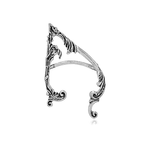 W WEILIRIAN Gothic Elf Manschette Ohrring - Silber Elfen Fee Wrap Kontur Knorpel Schmuck für Cosplay Halloween Mädchen Geschenke (Links) W WEILIRIAN Gothic Elf Manschette Ohrring - Silber Elfen Fee Wrap Kontur Knorpel Schmuck für Cosplay Halloween Mädchen Geschenke (Links) von W WEILIRIAN