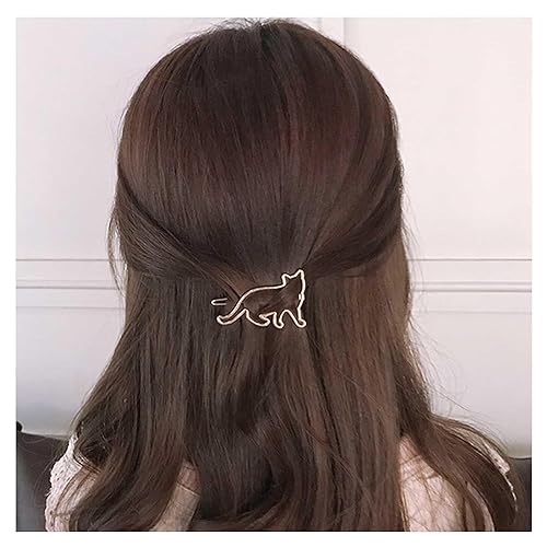 W WEILIRIAN Vintage Katze Haars pange für Frau hohle Katzenhaar Stifte Gold Katzenhaar Haars pangen dekorative Haarnadel Metall Kopfschmuck für Teenager Mädchen Geschenke (Gold) von W WEILIRIAN