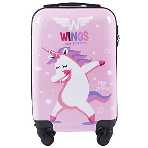 Wings Reisekoffer Kinder 51 x 33 x 20 cm | Robustes Polycarbonat 4-Rollen Trolley | Coded Lock kinderfreundlicher ergonomischer Griff | Leicht farbenfrohes Design | innere Sicherungsgurte Wings Reisekoffer Kinder 51 x 33 x 20 cm | Robustes Polycarbonat 4-Rollen Trolley | Coded Lock kinderfreundlicher ergonomischer Griff | Leicht farbenfrohes Design | innere Sicherungsgurte von W WINGS