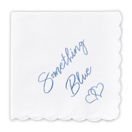W&F GIFT Hochzeits-Taschentuch, 30,5 x 30,5 cm, etwas Blau, für Braut am Hochzeitstag, lustiges Hochzeitsgeschenk, 1 x Something Blue (Braun), 6" x 6" W&F GIFT Hochzeits-Taschentuch, 30,5 x 30,5 cm, etwas Blau, für Braut am Hochzeitstag, lustiges Hochzeitsgeschenk, 1 x Something Blue (Braun), 6" x 6" von W&F GIFT