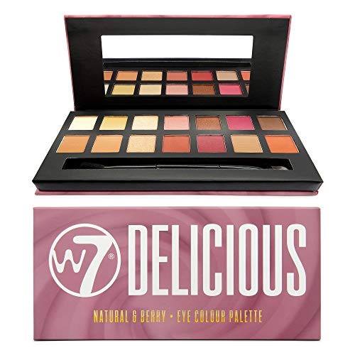 W7 Delicious Natural & Berry Eye Colour Palette Lidschattenpalette, 11.2 g von W7