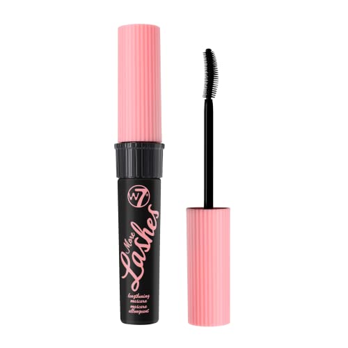 W7 Mascara More Lashes - Kurven, verlängert und hebt die Wimpern - Schwarz, langanhaltende Formel - Veganes Augen-Make-up von W7