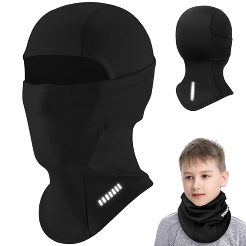 WACCET Sturmhaube Kinder Winter, Winddicht Thermo Kinder Skimaske Sturmmaske Fleece Balaclava Gesichtsmaske Multifunktional Helmmütze Kinder Halswärmer für Jungen Mädchen Skifahren, Radfahren von WACCET