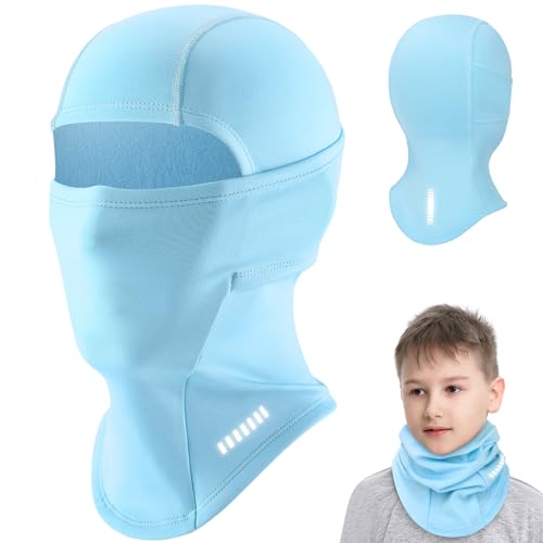 WACCET Sturmhaube Kinder Winter, Winddicht Thermo Kinder Skimaske Sturmmaske Fleece Balaclava Gesichtsmaske Multifunktional Helmmütze Kinder Halswärmer für Jungen Mädchen Skifahren, Radfahren von WACCET
