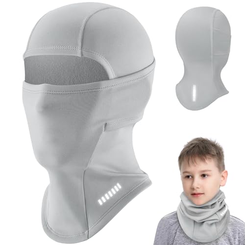 WACCET Sturmhaube Kinder Winter, Winddicht Thermo Kinder Skimaske Sturmmaske Fleece Balaclava Gesichtsmaske Multifunktional Helmmütze Kinder Halswärmer für Jungen Mädchen Skifahren, Radfahren von WACCET