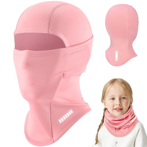 WACCET Sturmhaube Kinder Winter, Winddicht Thermo Kinder Skimaske Sturmmaske Fleece Balaclava Gesichtsmaske Multifunktional Helmmütze Kinder Halswärmer für Jungen Mädchen Skifahren, Radfahren von WACCET